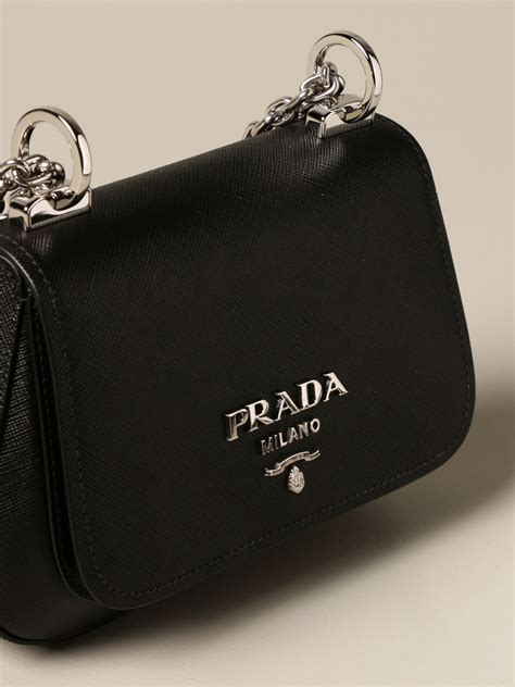 prada saffiano plaque-strap driver black|Prada Bags for Women .